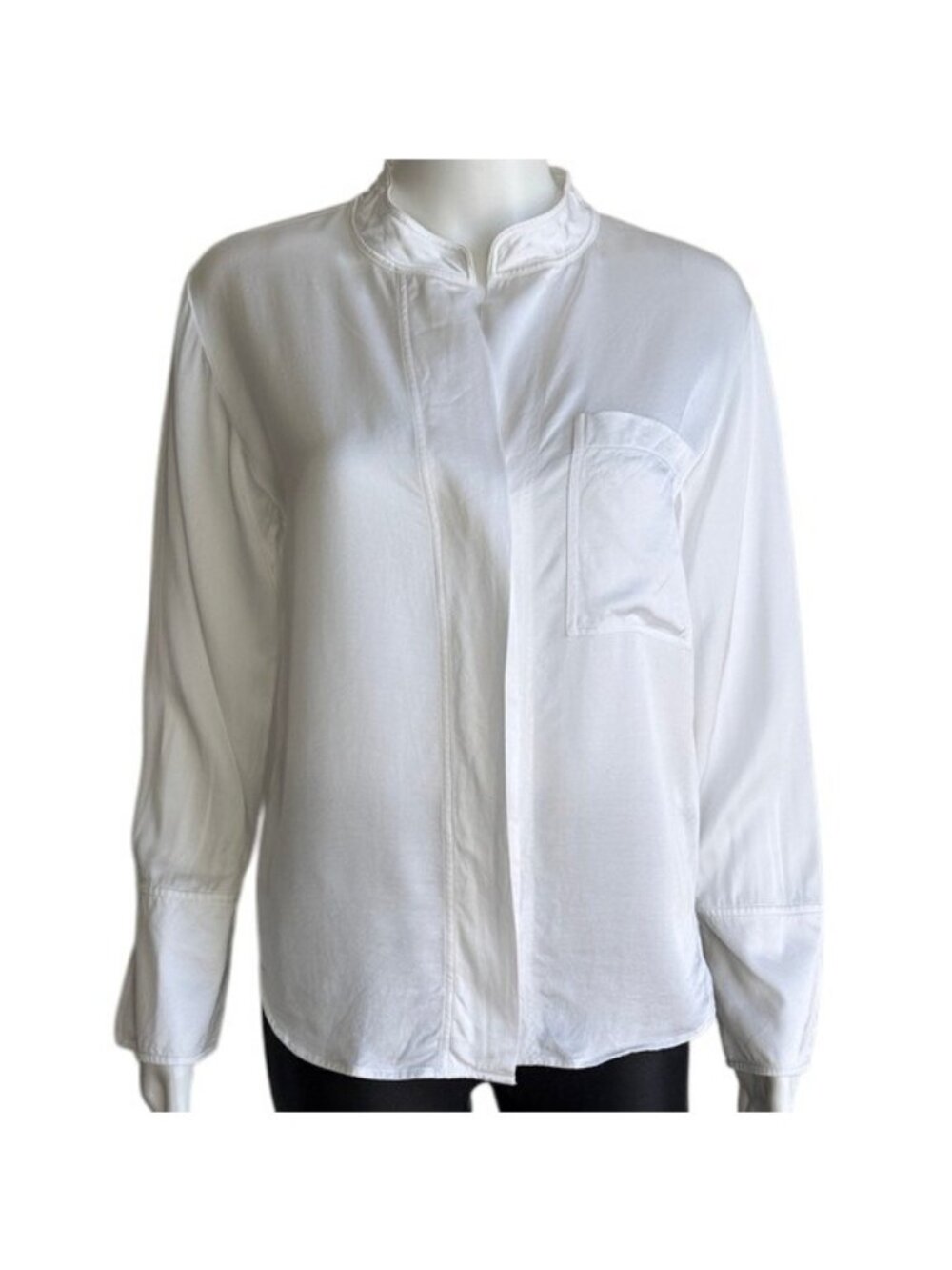 A.L.C. Silk-Feel Long Sleeve Blouse – Size 2